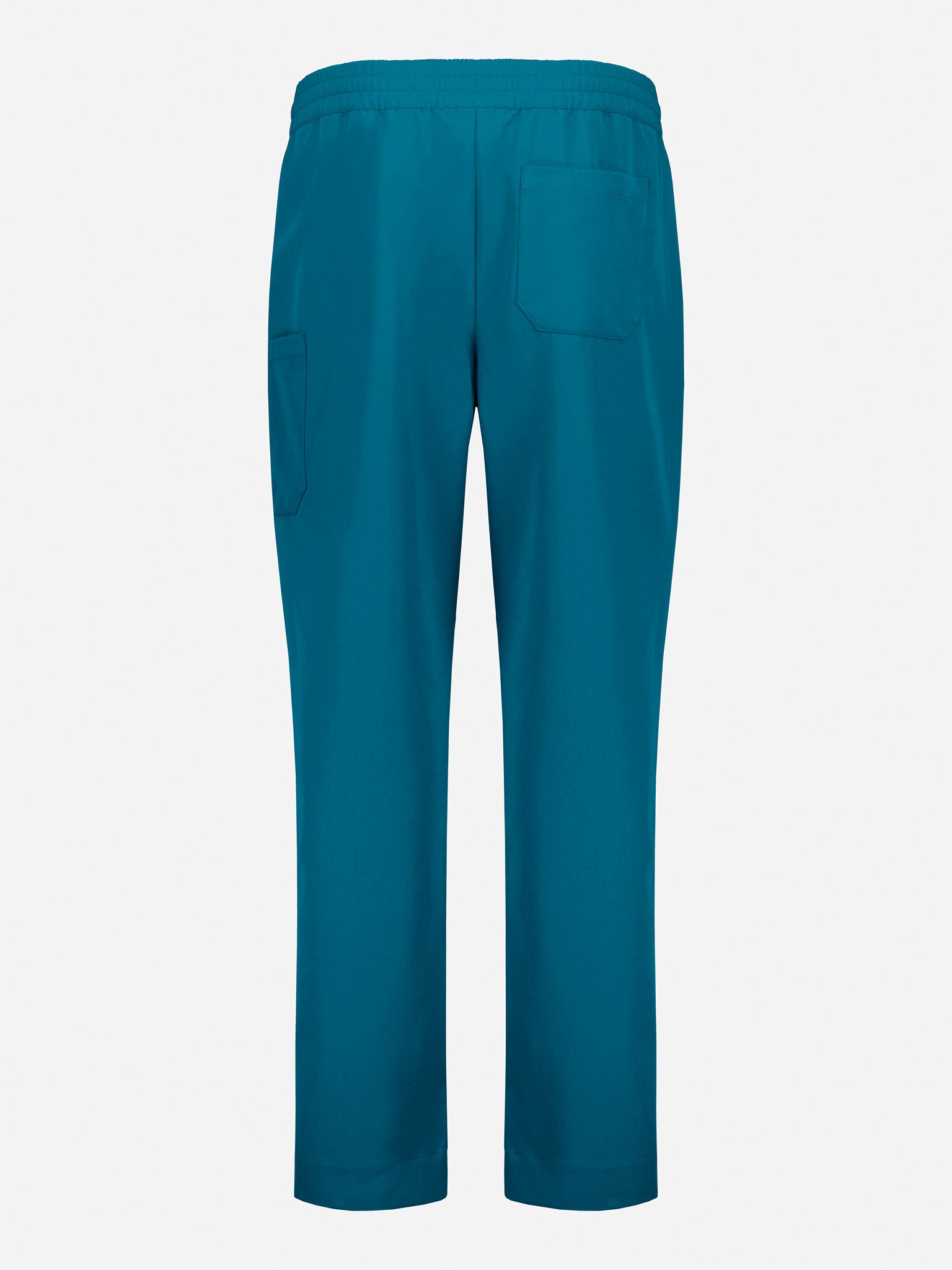 Inaura CL542UL Pulse Unisex Straight Leg Scrub Pant in Caribbean Blue - back view