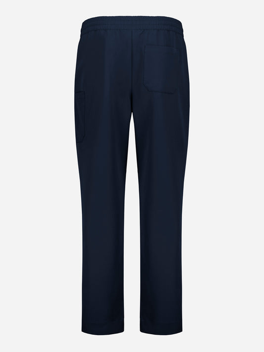 Inaura CL542UL Pulse Unisex Straight Leg Scrub Pant in Midnight Navy - back view