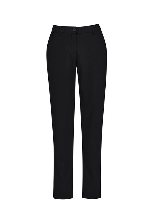 Biz Collection CL953LL Comfort Waist Womens Slim Leg Pant in Black