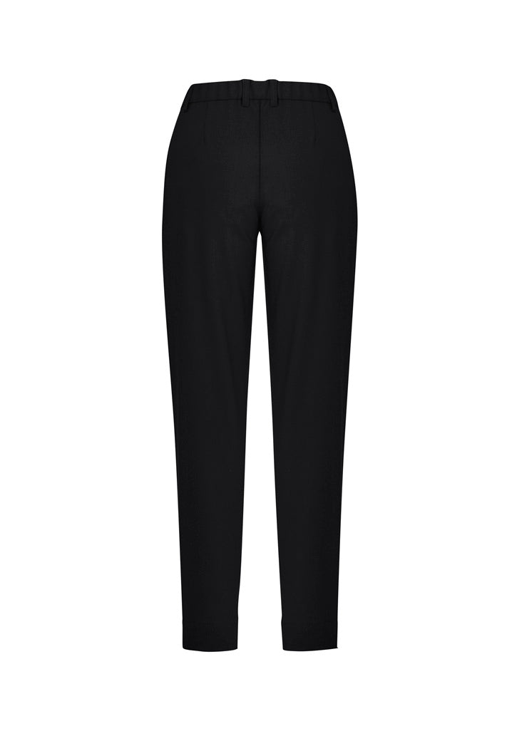 Biz Collection CL953LL Comfort Waist Womens Slim Leg Pant in Black - back view