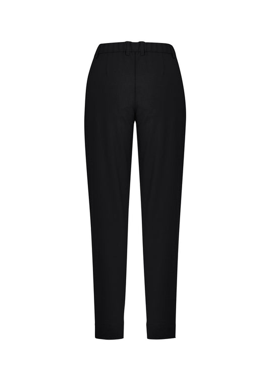 Biz Collection CL953LL Comfort Waist Womens Slim Leg Pant in Black - back view
