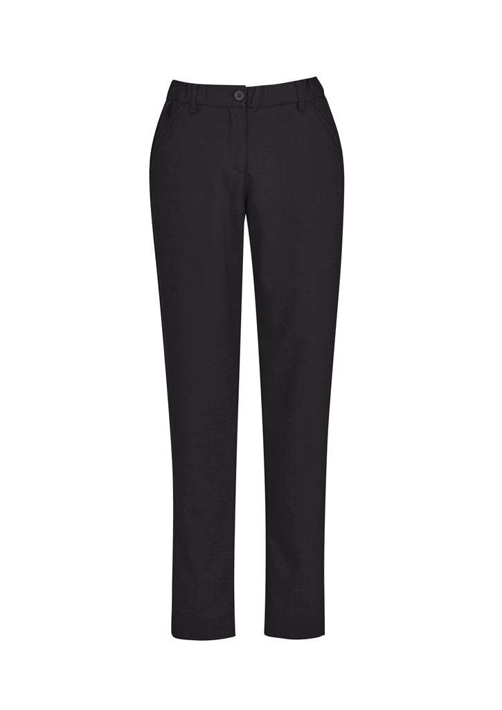 Biz Collection CL953LL Comfort Waist Womens Slim Leg Pant in Charcoal