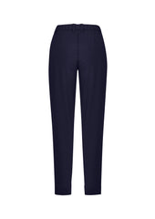Biz Collection CL953LL Comfort Waist Womens Slim Leg Pant in Navy - back view