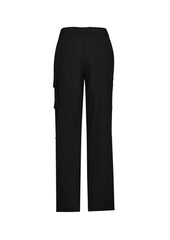 Biz Collection CL954LL Comfort Waist Womens Cargo Pant in Black - back view