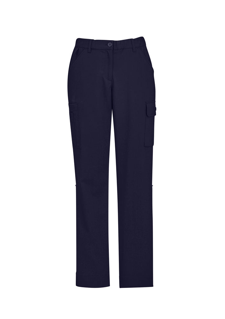 Biz Collection CL954LL Comfort Waist Womens Cargo Pant in Navy