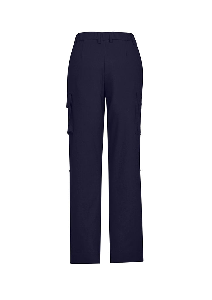 Biz Collection CL954LL Comfort Waist Womens Cargo Pant in Navy - back view