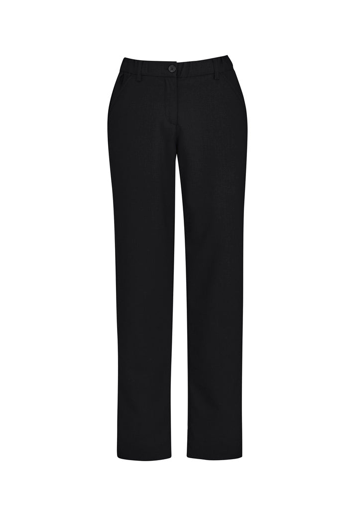 Biz Collection CL955LL Comfort Waist Womens Straight Leg Pant in Black