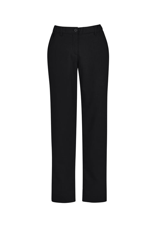 Biz Collection CL955LL Comfort Waist Womens Straight Leg Pant in Black