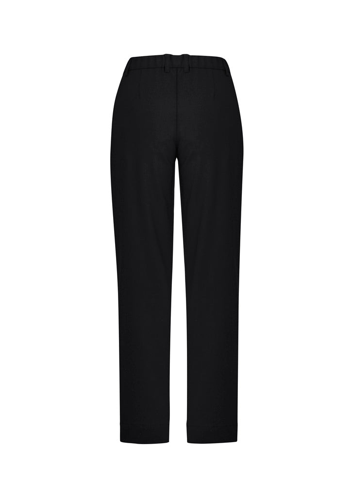 Biz Collection CL955LL Comfort Waist Womens Straight Leg Pant in Black - back view