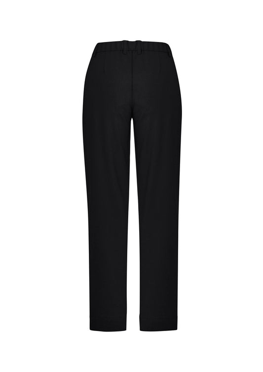 Biz Collection CL955LL Comfort Waist Womens Straight Leg Pant in Black - back view