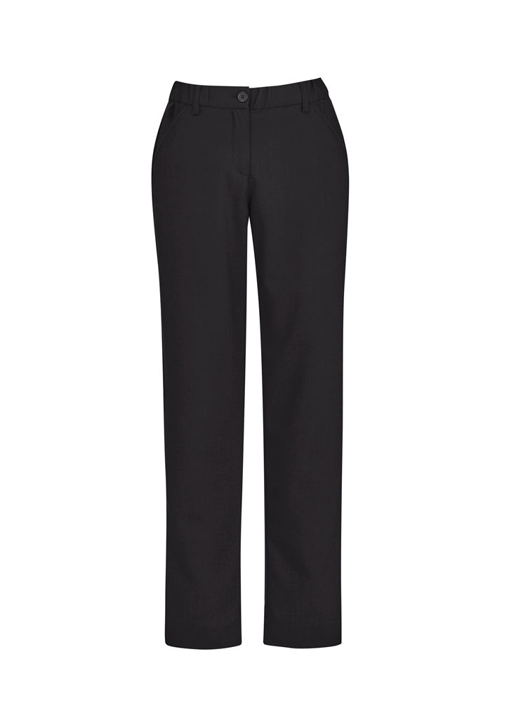 Biz Collection CL955LL Comfort Waist Womens Straight Leg Pant in Charcoal
