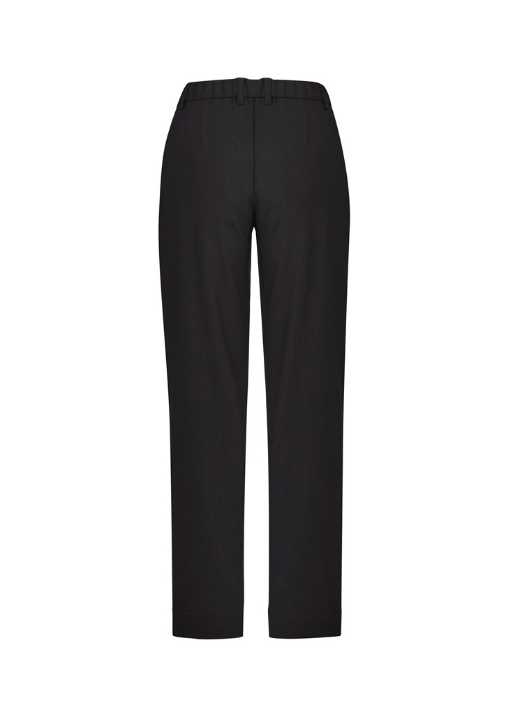 Biz Collection CL955LL Comfort Waist Womens Straight Leg Pant in Charcoal - back view