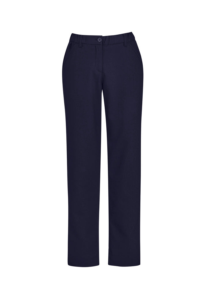 Biz Collection CL955LL Comfort Waist Womens Straight Leg Pant in Navy