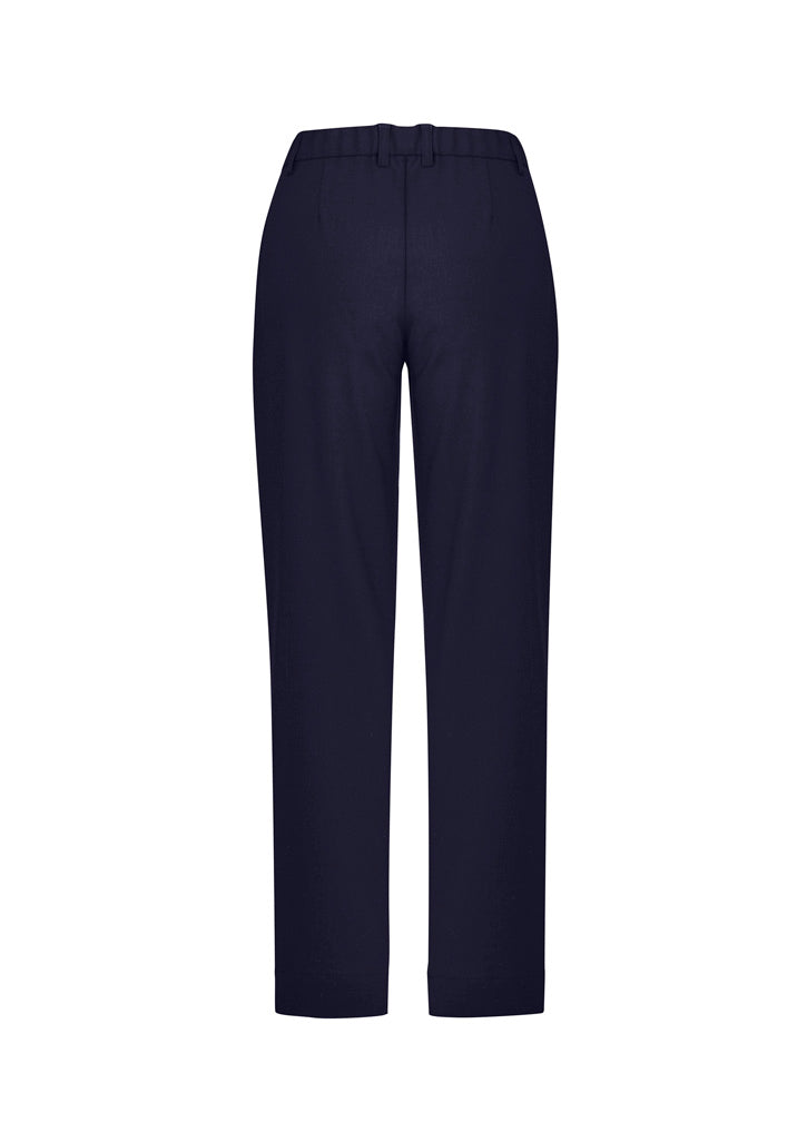 Biz Collection CL955LL Comfort Waist Womens Straight Leg Pant in Navy - back view