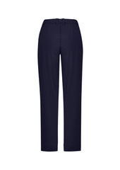 Biz Collection CL955LL Comfort Waist Womens Straight Leg Pant in Navy - back view