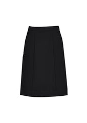 Biz Collection CL956LS Comfort Waist Womens Cargo Skirt in Black