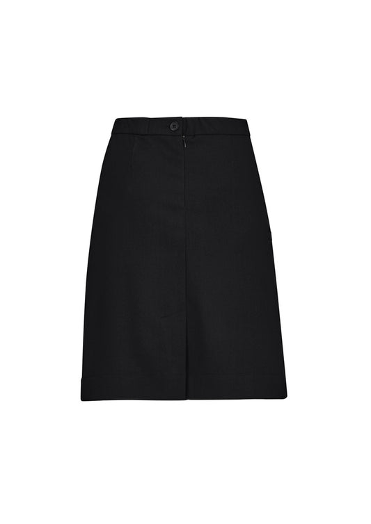 Biz Collection CL956LS Comfort Waist Womens Cargo Skirt in Black - back view