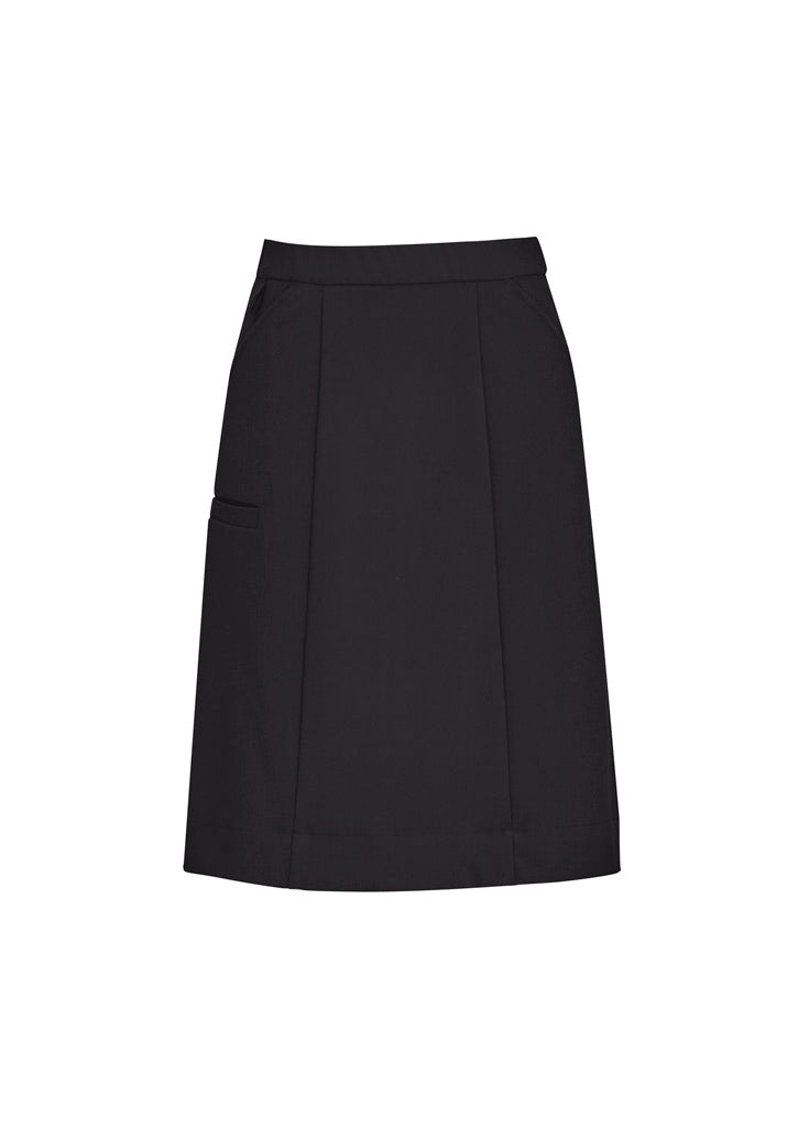 Biz Collection CL956LS Comfort Waist Womens Cargo Skirt in Charcoal