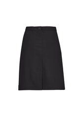 Biz Collection CL956LS Comfort Waist Womens Cargo Skirt in Charcoal - back view