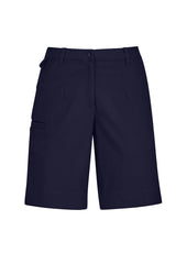 Biz Collection CL957LS Comfort Waist Womens Cargo Short in Navy