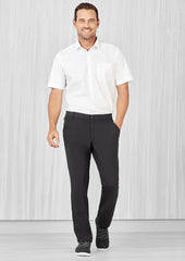 Mens Comfort Waist Flat Front Pant - CL958ML - biz-care-1