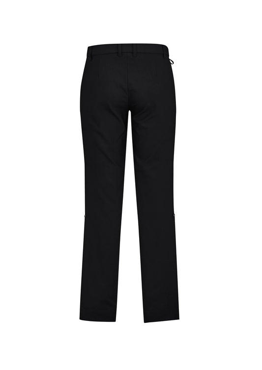 Biz Collection CL958ML Comfort Waist Mens Flat Front Pant in Black - back view