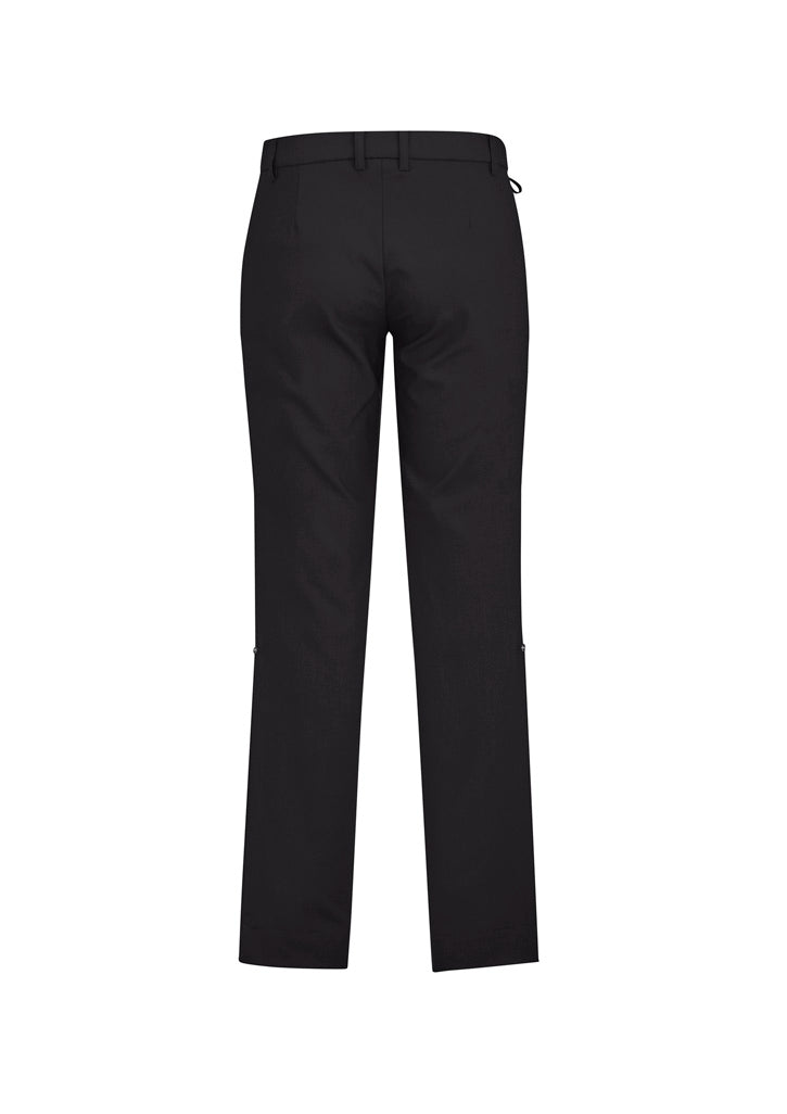 Biz Collection CL958ML Comfort Waist Mens Flat Front Pant in Charcoal - back view