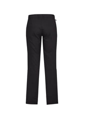 Biz Collection CL958ML Comfort Waist Mens Flat Front Pant in Charcoal - back view