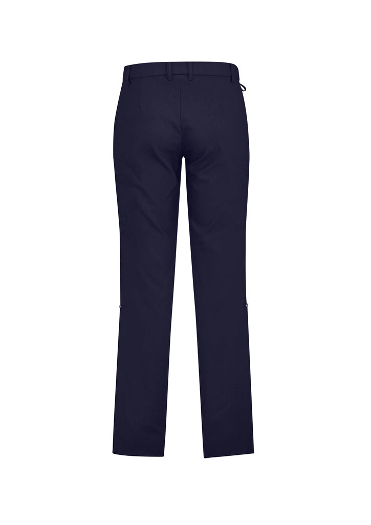 Biz Collection CL958ML Comfort Waist Mens Flat Front Pant in Navy - back view