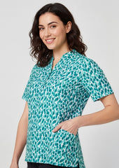 Florence Womens Stardust Print Tunic - CS450LS - biz-collection-1