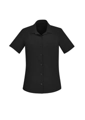 Womens Florence Plain Short Sleeve Shirt - CS947LS - biz-care-2
