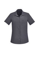 Womens Florence Plain Short Sleeve Shirt - CS947LS - biz-care-5