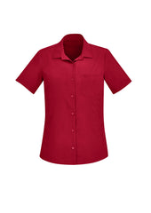 Womens Florence Plain Short Sleeve Shirt - CS947LS - biz-care-6