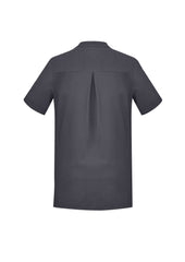 Biz Collection CS949LS Florence Womens Plain Tunic in Charcoal - back view