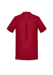 Biz Collection CS949LS Florence Womens Plain Tunic in Cherry - back view