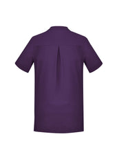Biz Collection CS949LS Florence Womens Plain Tunic in Purple - back view