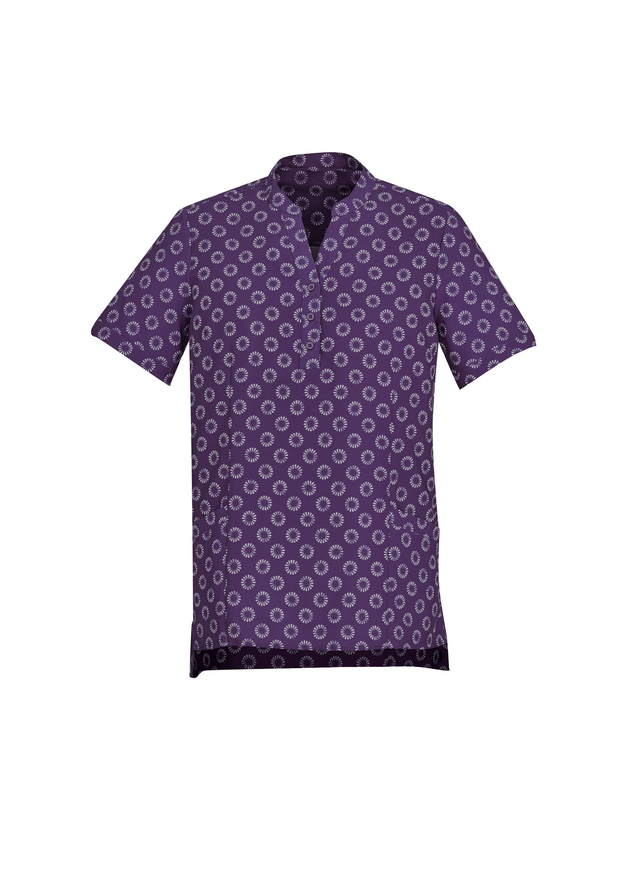 Biz Collection CS950LS Florence Womens Daisy Print Tunic in Purple
