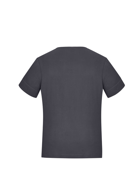 Biz Collection CS952LS Marley Womens Short Sleeve Jersey Top in Charcoal - back view