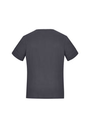 Biz Collection CS952LS Marley Womens Short Sleeve Jersey Top in Charcoal - back view