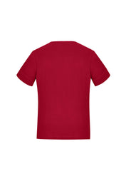 Biz Collection CS952LS Marley Womens Short Sleeve Jersey Top in Cherry - back view