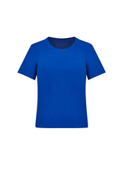 Biz Collection CS952LS Marley Womens Short Sleeve Jersey Top in Electric Blue