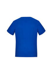 Biz Collection CS952LS Marley Womens Short Sleeve Jersey Top in Electric Blue - back view