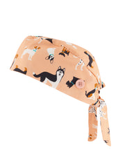 Inaura CSC245U Printed Unisex Scrub Cap in Puppies