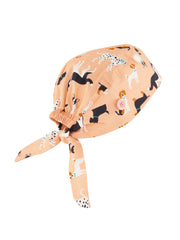 Inaura CSC245U Printed Unisex Scrub Cap in Puppies - back view