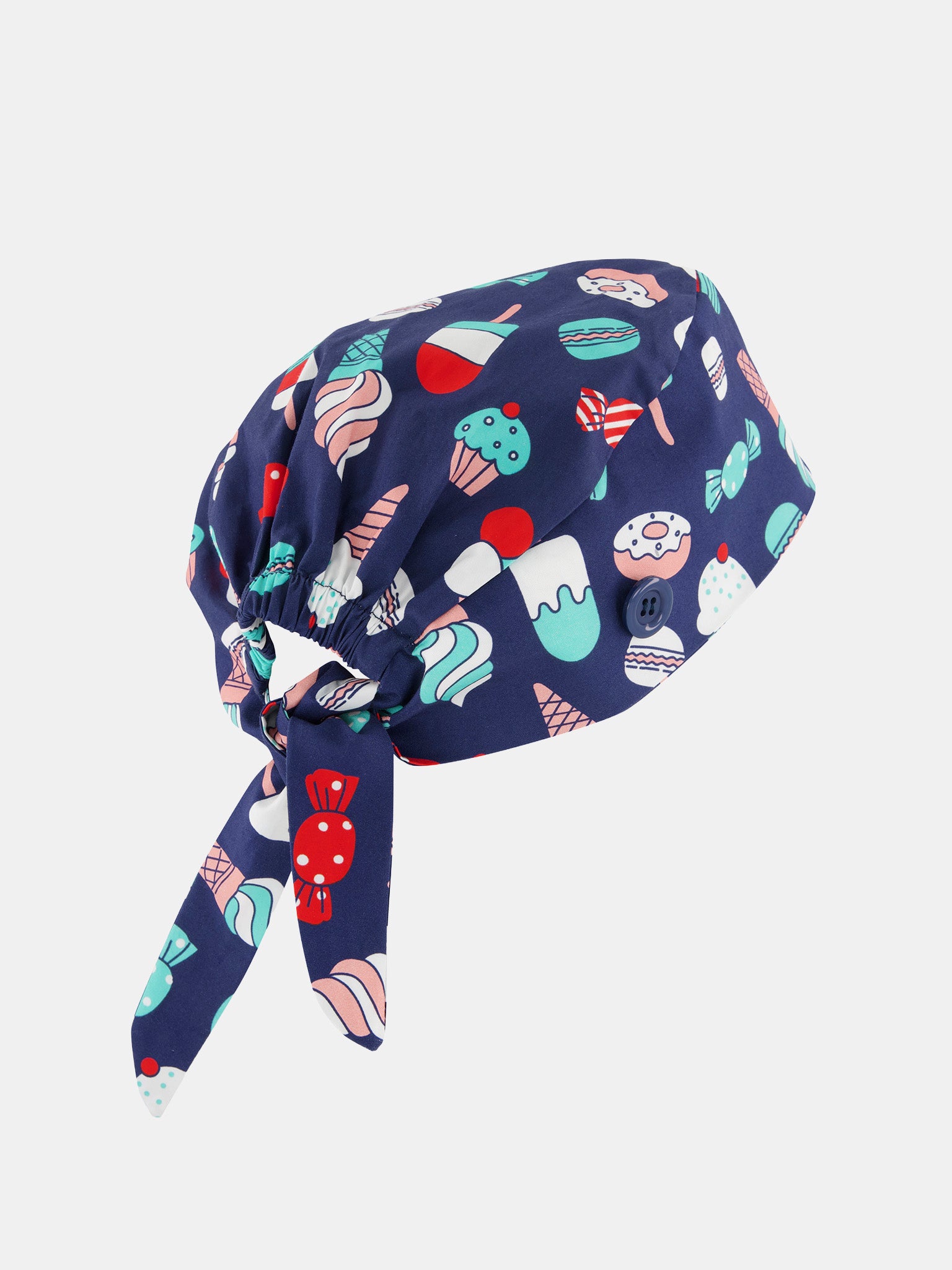 Inaura CSC245U Printed Unisex Scrub Cap in Sugar Land - back view