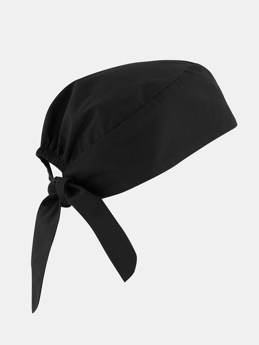 Inaura CSC249U Reversible Unisex Scrub Cap in Black - back view