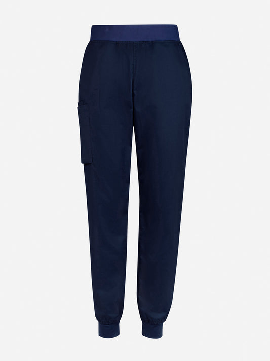 Inaura CSP042LL Riley Womens Slim Leg Jogger Scrub Pant in Midnight Navy