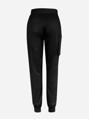 Inaura CSP042ML Riley Mens Slim Leg Jogger Scrub Pant in Black - back view