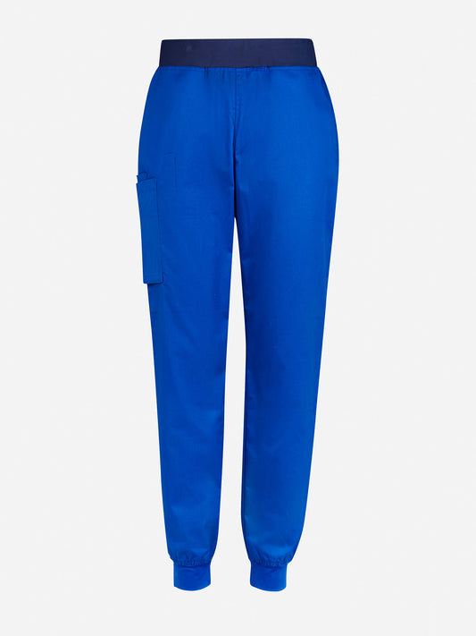 Inaura CSP042ML Riley Mens Slim Leg Jogger Scrub Pant in Electric Blue