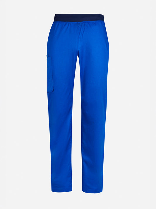 Inaura CSP047ML Riley Mens Straight Leg Scrub Pant in Electric Blue